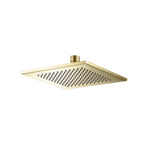 Isenberg 8″ Solid Brass Showerhead / Rainhead – Square In Satin Brass