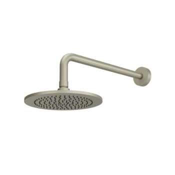 Isenberg 8" Solid Brass Showerhead / Rainhead With 12" Wall Mount Shower Arm In Polished Nickel - Image 14
