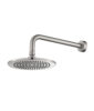 Isenberg 8″ Solid Brass Showerhead / Rainhead With 12″ Wall Mount Shower Arm In Brushed Nickel