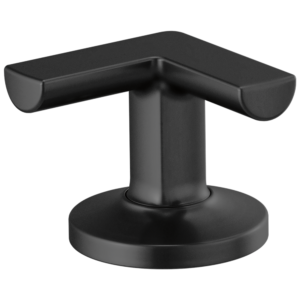 Brizo Kintsu®: Widespread Lavatory Cross Handles In Matte Black