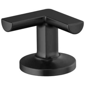 Brizo Kintsu®: Widespread Lavatory Cross Handles In Matte Black