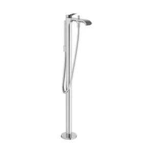 Hansgrohe Vivenis Freestanding Tub Filler Trim with 1.75 GPM Handshower in Brushed Nickel