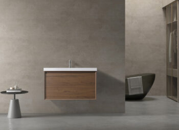 Odde 36" Walnut Vanity With White Interated Sink - Image 3
