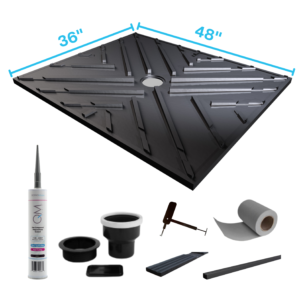 QM Invisible Shower Tray 36″x48″