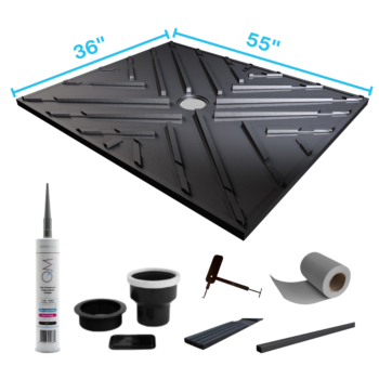 QM Invisible Shower Tray 36"x55"