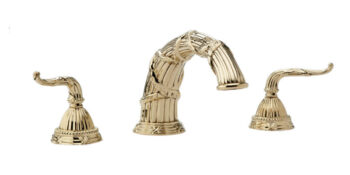 Phylrich RIBBON & REED Deck Tub Set K1137R - Satin Brass