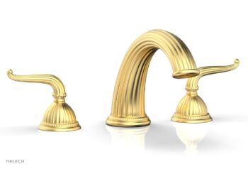 Phylrich GEORGIAN & BARCELONA Deck Tub Set - Lever Handles K1141P - Burnished Gold