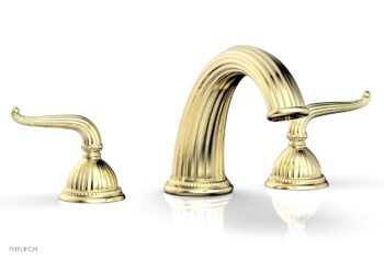 Phylrich GEORGIAN & BARCELONA Deck Tub Set - Lever Handles K1141P - Polished Brass