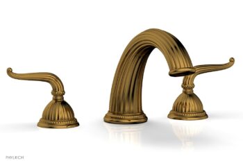 Phylrich GEORGIAN & BARCELONA Deck Tub Set - Lever Handles K1141P - French Brass