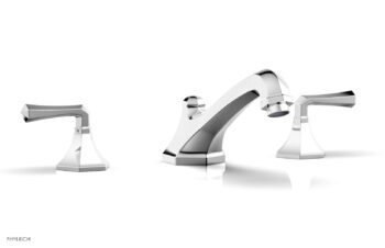 Phylrich LE VERRE & LA CROSSE Deck Tub Set - Lever Handles K1170V - Polished Chrome
