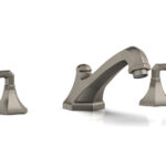 Phylrich LE VERRE & LA CROSSE Deck Tub Set - Lever Handles K1170V - Pewter