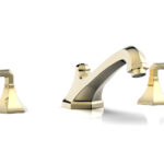 Phylrich LE VERRE & LA CROSSE Deck Tub Set - Lever Handles K1170V - Polished Brass Uncoated