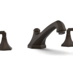 Phylrich LE VERRE & LA CROSSE Deck Tub Set - Lever Handles K1170V - Antique Bronze