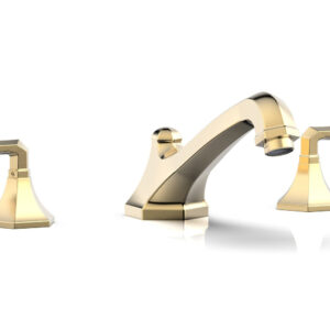 Phylrich LE VERRE & LA CROSSE Deck Tub Set – Lever Handles K1170V – Satin Brass