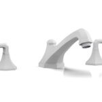 Phylrich LE VERRE & LA CROSSE Deck Tub Set - Lever Handles K1170V - Satin White