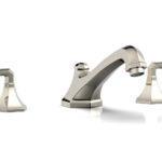 Phylrich LE VERRE & LA CROSSE Deck Tub Set - Lever Handles K1170V - Polished Nickel