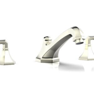 Phylrich LE VERRE & LA CROSSE Deck Tub Set – Lever Handles K1170V – Satin Nickel