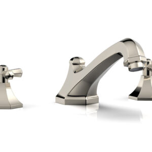 Phylrich LE VERRE & LA CROSSE Deck Tub Set – Cross Handles K1171V – Polished Nickel