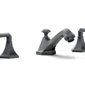 Phylrich LE VERRE & LA CROSSE Widespread Faucet – Lever Handles K170 – Gun Metal