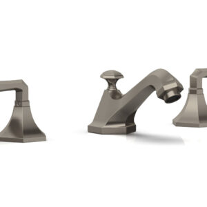 Phylrich LE VERRE & LA CROSSE Widespread Faucet – Lever Handles K170 – Pewter