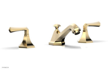 Phylrich LE VERRE & LA CROSSE Widespread Faucet - Lever Handles K170 - Satin Brass