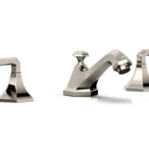 Phylrich LE VERRE & LA CROSSE Widespread Faucet – Lever Handles K170 – Polished Nickel