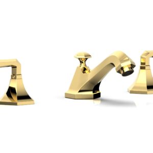 Phylrich LE VERRE & LA CROSSE Widespread Faucet – Lever Handles K170 – Polished Gold