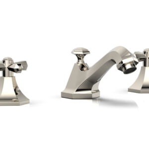 Phylrich LE VERRE & LA CROSSE Widespread Faucet – Cross Handles K171 – Polished Nickel