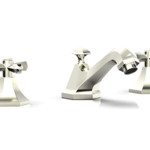 Phylrich LE VERRE & LA CROSSE Widespread Faucet – Cross Handles K171 – Satin Nickel