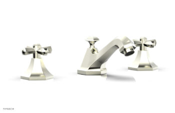 Phylrich LE VERRE & LA CROSSE Widespread Faucet - Cross Handles K171 - Satin Nickel