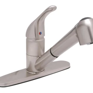 Huntington Brass Pull-Out Kitchen Faucet In Pvd Satin Nickel