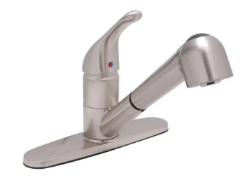 Huntington Brass Pull-Out Kitchen Faucet In Pvd Satin Nickel