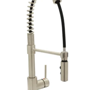 Huntington Brass Single Control Kitchen Pull-Down Faucet In Pvd Satin Nickel