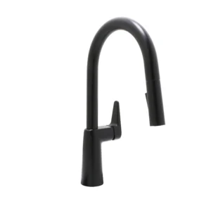 Huntington Brass Loma Pull-Down Kitchen Faucet In Matte Black
