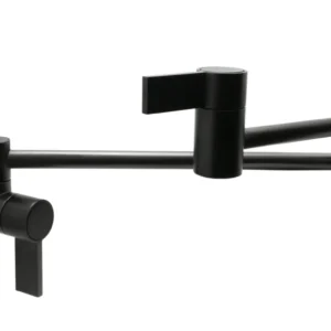 Huntington Brass Modern Style Pot Filler In Matte Black