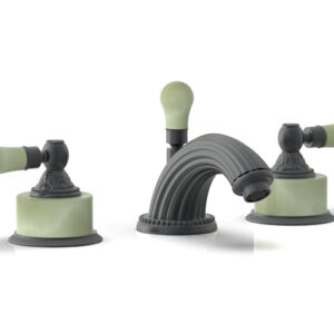 Phylrich VERSAILLES Widespread Faucet – Green Onyx K240 – Gun Metal