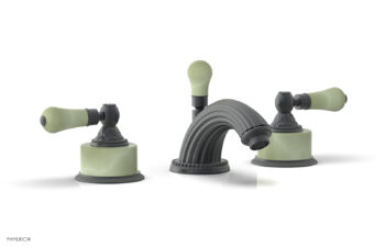 Phylrich VERSAILLES Widespread Faucet - Green Onyx K240 - Gun Metal