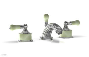 Phylrich VERSAILLES Widespread Faucet - Green Onyx K240 - Polished Chrome