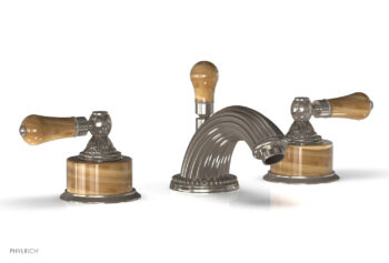 Phylrich VERSAILLES Widespread Faucet - Montaione Brown Onyx K241 - Pewter