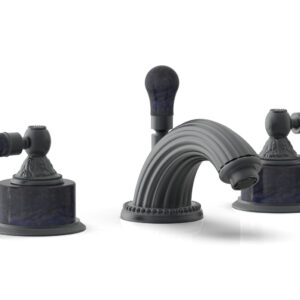 Phylrich VERSAILLES Widespread Faucet – Bleu Sodalite K242 – Gun Metal