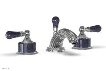Phylrich VERSAILLES Widespread Faucet - Bleu Sodalite K242 - Polished Chrome