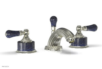 Phylrich VERSAILLES Widespread Faucet - Bleu Sodalite K242 - Satin Nickel