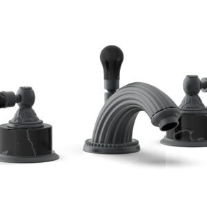 Phylrich VERSAILLES Widespread Faucet – Frienze Black Onyx K244 – Gun Metal