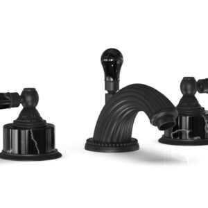 Phylrich VERSAILLES Widespread Faucet – Frienze Black Onyx K244 – Matte Black