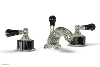 Phylrich VERSAILLES Widespread Faucet - Frienze Black Onyx K244 - Satin Nickel