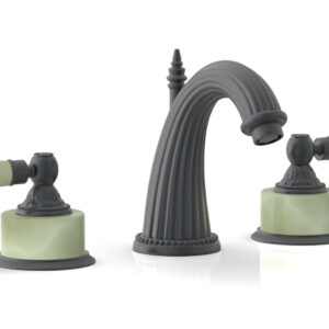 Phylrich VERSAILLES Widespread Faucet – Green Onyx K330 – Gun Metal