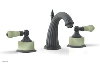 Phylrich VERSAILLES Widespread Faucet - Green Onyx K330 - Gun Metal