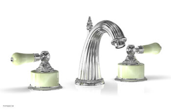 Phylrich VERSAILLES Widespread Faucet - Green Onyx K330 - Polished Chrome