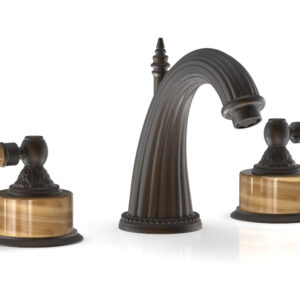Phylrich VERSAILLES Widespread Faucet – Montaione Brown Onyx K331 – Oil Rubbed Bronze