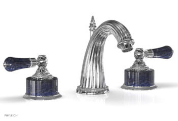 Phylrich VERSAILLES Widespread Faucet - Bleu Sodalite K332 - Polished Chrome